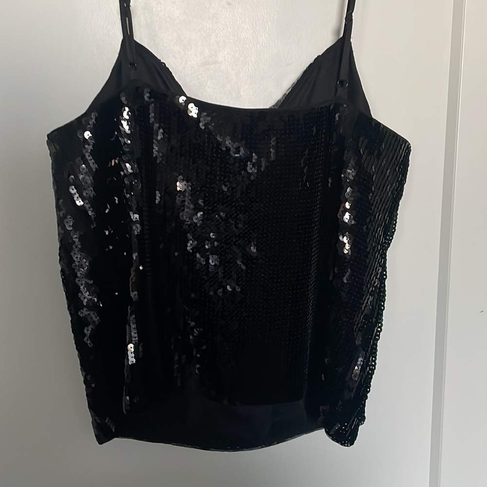 Express Sequin Halter Top Size Medium - image 3